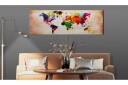 Bilde World Map Colourful Ramble 150x50 Artgeist sp. z o. o.