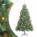 Kunstig juletre med LED  stripelys grønn 240 cm PVC og metall