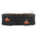 Deltaco GAMING - Tastatur - Nordisk - Oransje