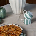 Seasons Fall Collection Krus 28cl Liggende Striper Grønn