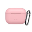 Tech-Protect  Airpods Pro 3 silikonetui med krok støvete rosa