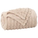 vidaXL Kastteppe Beige 150 x 130 cm Fleece
