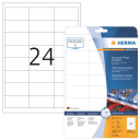 HERMA Weatherproof film labels A4 66 x 33.8 mm white extremely strong adhesion