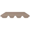 vidaXL Erstatningsbaldakin hagehuske gråbrun 150/130x70/105cm 270g/m²