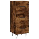 vidaXL Skjenk røkt eik 34,5x34x90 cm konstruert tre