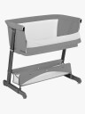 Lionelo Thomi Plus 5-i-1 Bedside Crib, Grey Concrete
