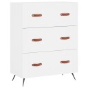  Kommode hvit 69,5x34x90 cm konstruert tre