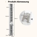 Slankt baderomsskap – justerbare hyller plassbesparende design