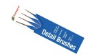 Humbrol Detalj Penselpakke 00, 0, 1, 2 (4stk)