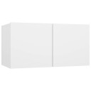 vidaXL Hengende TV-benker 3 stk hvit 60x30x30 cm