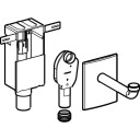 Innboks vannlås for hv 5/4" x 50 mm krom