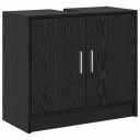 vaskeskap svart eik 63x29x55 cm konstruert tre