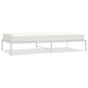 vidaXL Sengeramme i metall hvit 100x200 cm