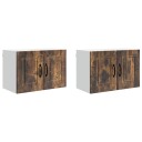  Kjøkkenskap 2 pcs Røkt eik 60 x 31 x 40 cm Konstruert tre