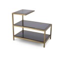 Octava sidebord messing/svart