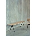 Hay Pyramid Bench 12 190X40 Black Frame/Smoked