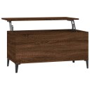 vidaXL Salongbord brun eik 90x44,5x45 cm konstruert tre