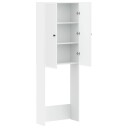 vidaXL Toalett skap EDE Hvit 66 x 25,5 x 190 cm Konstruert tre