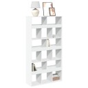  Bokhylle hvit 100x33x187,5 cm konstruert tre