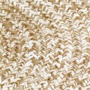 vidaXL Håndlaget teppe jute hvit og naturlig 120 cm
