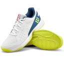 Wilson Rush Pro JR L Allcourt Tennis  og padelsko junior Snow White/Snow White/Ensign Blue 38