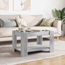  Salongbord med LED grå sonoma 73x53x45 cm konstruert tre 847551