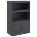  Skjenk antrasitt 67x39x107 cm stål
