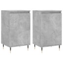 vidaXL Skjenker 2 stk betonggrå 40x35x70 cm konstruert tre