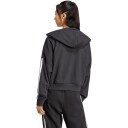 adidas 3 Stripes Half Zip Hettegenser Dame Svart 2XL