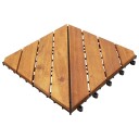 Terrassebord 10 stk 30x30 cm heltre akasie