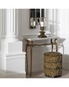 Roosevelt Stool Bernard Leopard Camel