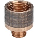 10 stk 1/8" x 1/4" gjengede fittinger i pistolmetall, silikonbronse, reduksjon