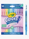 Crayola Clicks Retractable Markers 10-Pack, Pastell