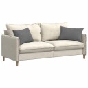  Sofaputer 2 pcs Mørkegrå 60 x 40 cm stoff