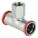 Geberit Mapress Galvanisert T-rør 12 mm med Innvendige Gjenger for Hydraulikk