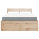  Seng med skuffer og madrass 120x200 cm heltre furu
