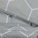  Sengesett grå 240x220 cm bomull 8720845432409