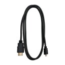 ELETRA HDMI AM - MICRO HDMI M 1,4 1M KABEL, SVART