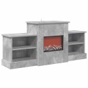vidaXL Elektrisk peis Betong 110 x 30 x 50 cm Konstruert tre