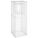Gabionstolpe 50x50x140 cm jern Silver