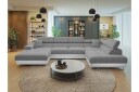 Gabina Sofa med Divan og Sjeselong 4 seter   Hvit/Grå