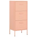 vidaXL Oppbevaringsskap rosa 42,5x35x101,5 cm stål
