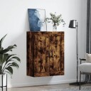  Veggskap røkt eik 69,5x34x90 cm konstruert tre 8720845950583