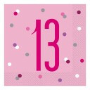 Papirservietter Tall Rosa   Tallet 16