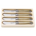 Laguiole Premium Line smørkniv 4 pakning perle