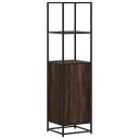  Highboard brun eik 35,5x35x139 cm konstruert tre og metall 8721102841071