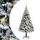  Kunstig juletre med 150 LED grønn 150 cm PVC og Stål og Plast