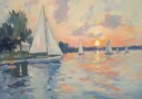 Sea Sailboats Plakat Plakat / 100x150cm