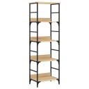  Bokhylle sonoma eik 50x33x153 cm konstruert tre