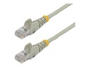 StarTech 0.5m Gray Cat5e / Cat 5 Snagless Ethernet Patch Cable 0.5 m - koblingskabel - 50 cm - grå